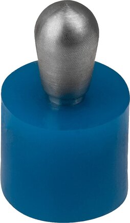 Federnde Seitendruckstücke mit Kunststofffeder, Druckbolzen aus Edelstahl