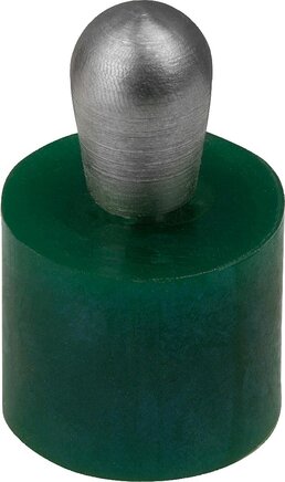 Federnde Seitendruckstücke mit Kunststofffeder, Druckbolzen aus Edelstahl