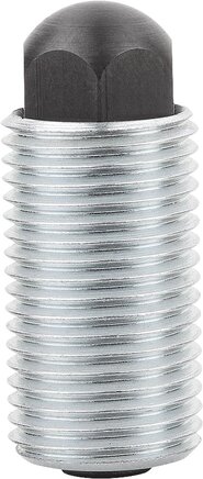 Federnde Zug- und Druckstücke mit Verdrehsicherung Form H