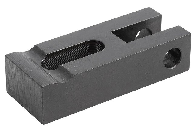 Spanneisen mit Schlitz und Achsbohrung