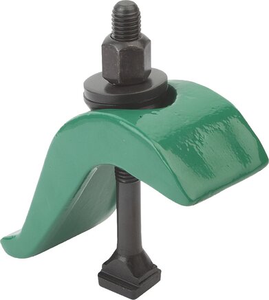 Spannpratzen stufenlos verstellbar Form B mit T-Nuten-Schraube, Mutter und Scheibe