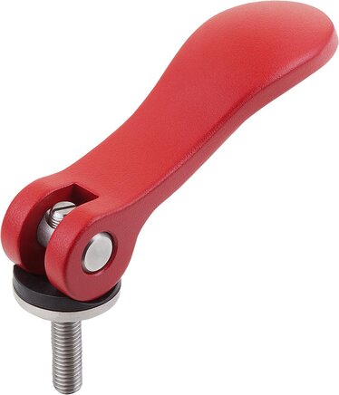 Exzenterhebel einstellbar mit Außengewinde, Stahl oder Edelstahl