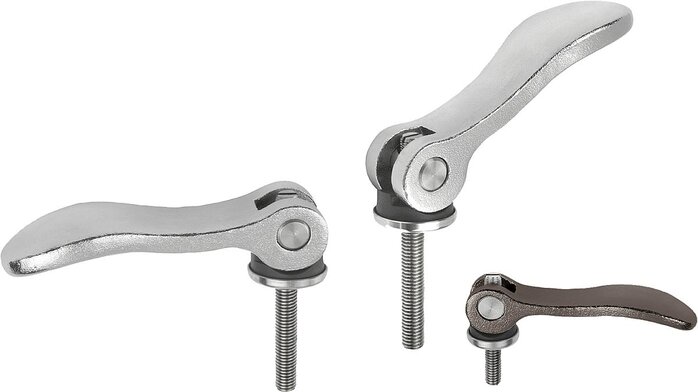 Exzenterhebel einstellbar Edelstahl mit Außengewinde