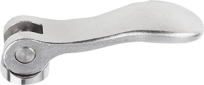 Exzenterhebel Edelstahl mit Innengewinde, Druckscheibe Edelstahl