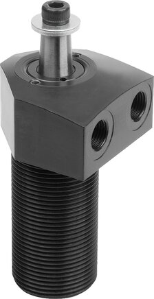 Schwenkspanner hydraulisch kompakt, doppelt / einfach wirkend mit Federrückstellung, Form A, Flansch oben