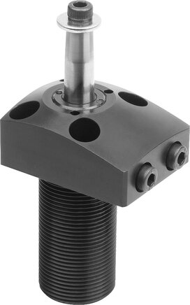 Schwenkspanner hydraulisch kompakt, doppelt / einfach wirkend mit Federrückstellung, Form A, Flansch oben