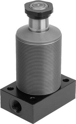 Schwenkspanner hydraulisch, doppelt / einfach wirkend mit Federrückstellung, Form B, Flansch unten