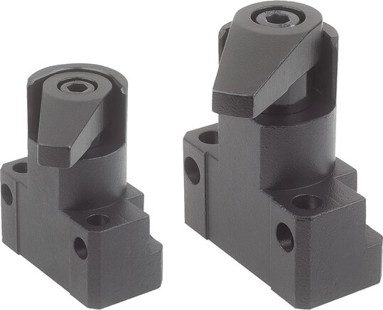 Spannhaken mit Winkelaufnahme mit verlängerter Spannpratze