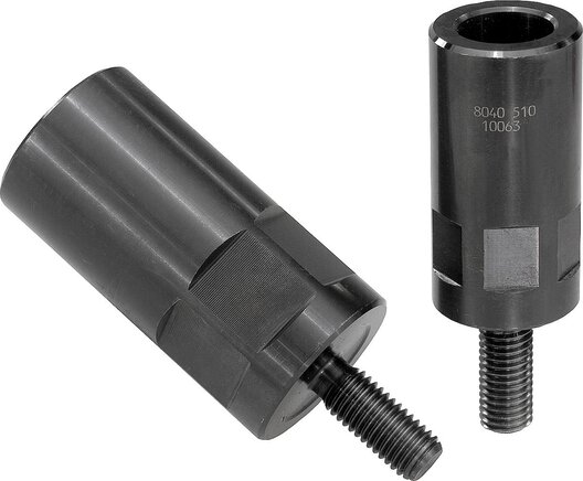 Spannhakenaufnahmen, Form B, mit Sechskant