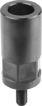 Spannhakenaufnahmen, Form B, mit Sechskant