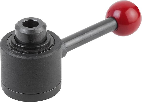 Spannelement actima mit Querachse in der Bohrung