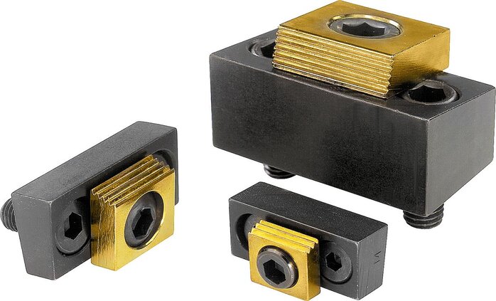 Spann-Exzenterschrauben mit Klemmstück und Anschlag