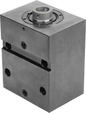 Blockzylinder hydraulisch mit Metallabstreifer doppelt / einfach wirkend mit Federrückstellung, Form C