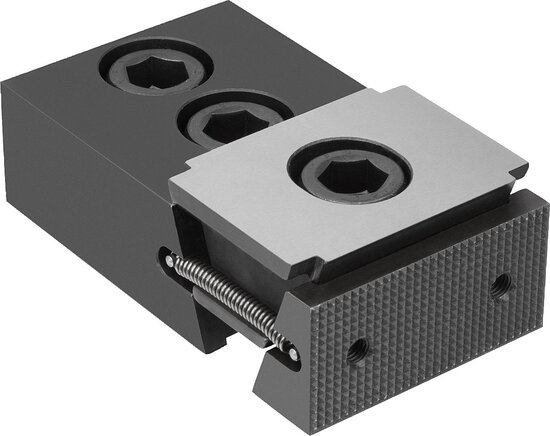 Keilspanner mit Festbacke, Form B, Spannflächen geriffelt