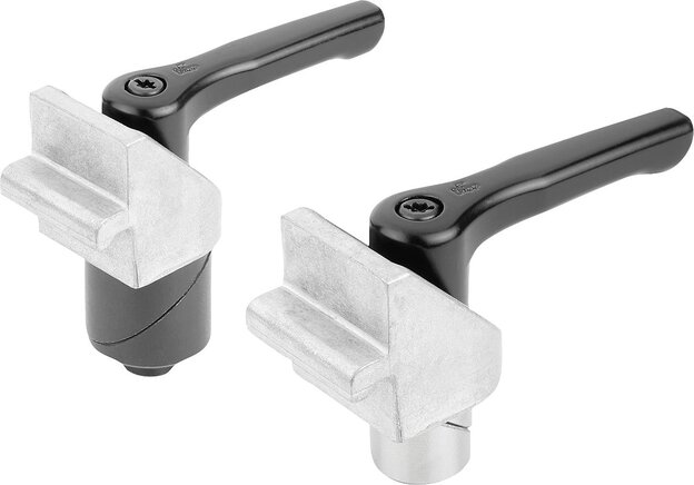 Spannbolzen Stahl oder Edelstahl mit Klemmwinkel