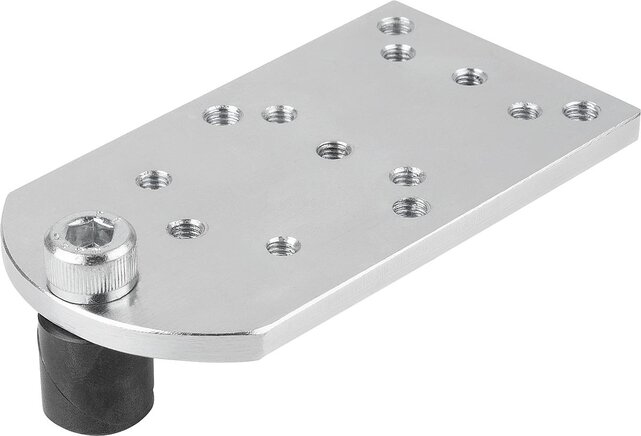 Spannbolzen Stahl oder Edelstahl mit Adapterplatte, Form C