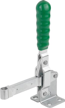 Schnellspanner vertikal mit waagrechtem Fuß und vollem Spannarm