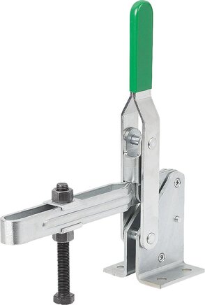 Schnellspanner vertikal mit waagrechtem Fuß, große Ausführung