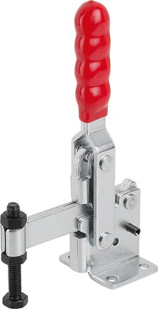 Schnellspanner vertikal mit waagrechtem Fuß und fester Andruckspindel