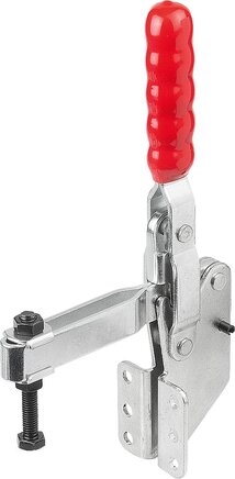 Schnellspanner vertikal mit Winkelfuß und verstellbarer Andruckspindel