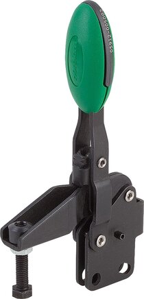 Schnellspanner vertikal mit senkrechtem Fuß und verstellbarer Andruckspindel