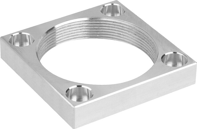 Gewindeflansch Aluminium