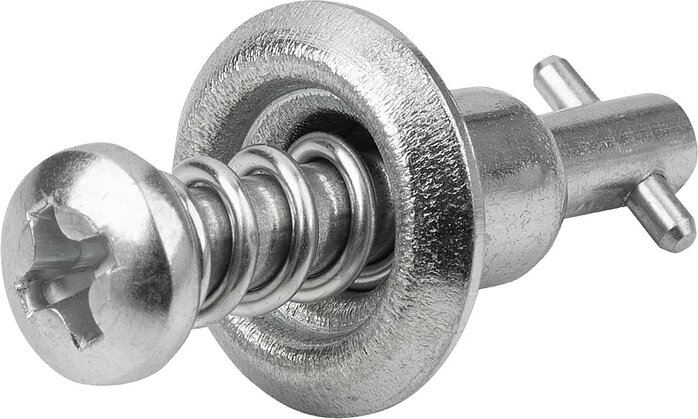 Vierteldrehverschlüsse, mit Kreuzschlitzkopf