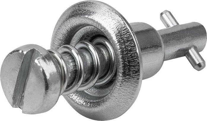 Vierteldrehverschlüsse, mit Schlitzkopf