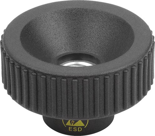 Rändelmuttern Kunststoff, antistatisch