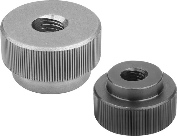 Rändelmuttern mit Schnellspannfunktion