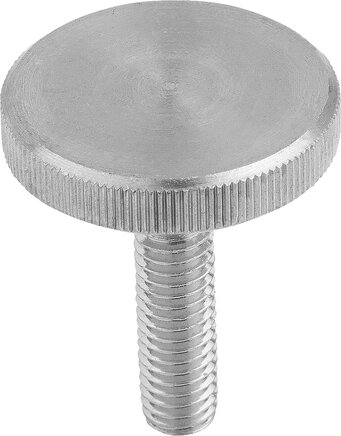 Rändelschrauben niedrig aus Stahl und Edelstahl DIN 653