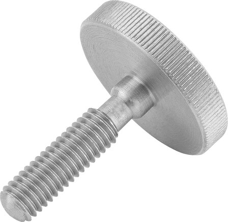 Rändelschrauben niedrig aus Stahl und Edelstahl DIN 653