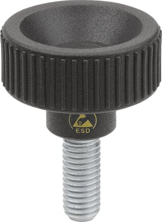 Rändelschrauben Kunststoff, antistatisch