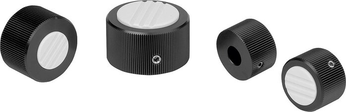 Rändelknöpfe Aluminium