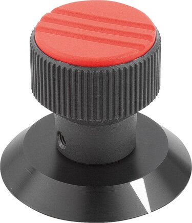 Rändelknöpfe mit Markierung