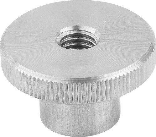 Rändelmuttern hoch aus Stahl und Edelstahl DIN 466