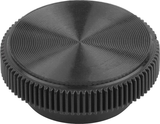 Rändelknöpfe für Schrauben mit Innensechskant