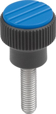 Rändelknöpfe mit Außengewinde