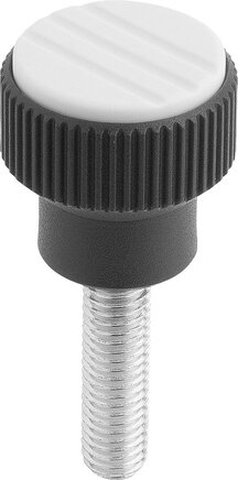 Rändelknöpfe mit Außengewinde