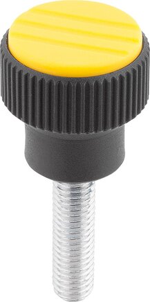 Rändelknöpfe mit Außengewinde