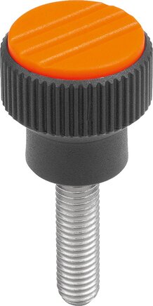 Rändelknöpfe mit Außengewinde