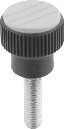 Rändelknöpfe mit Außengewinde