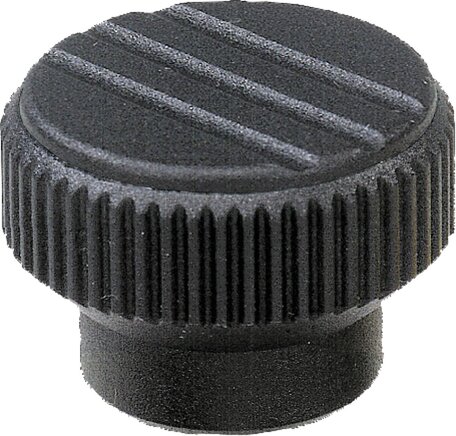 Rändelknöpfe mit Innengewinde