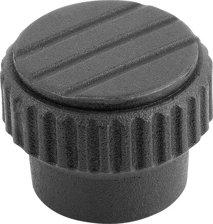 Rändelknöpfe mit Innengewinde