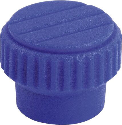 Rändelknöpfe Kunststoff visuell-detektierbar mit Innengewinde