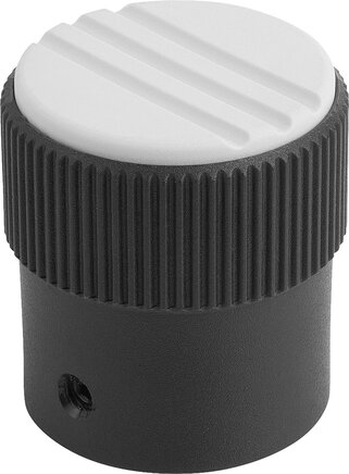 Rändelknöpfe Form A, ohne Skalierung