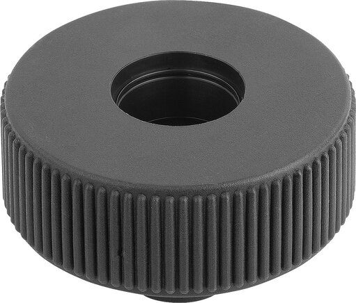 Rändelräder Form D, mit Gewindebuchse, ohne Deckel