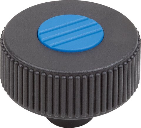 Rändelräder Form H, mit Passbuchse, mit Deckel