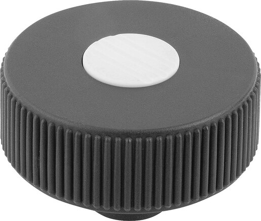 Rändelräder Form H, mit Passbuchse, mit Deckel