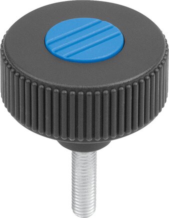 Rändelräder Form L, mit Außengewinde